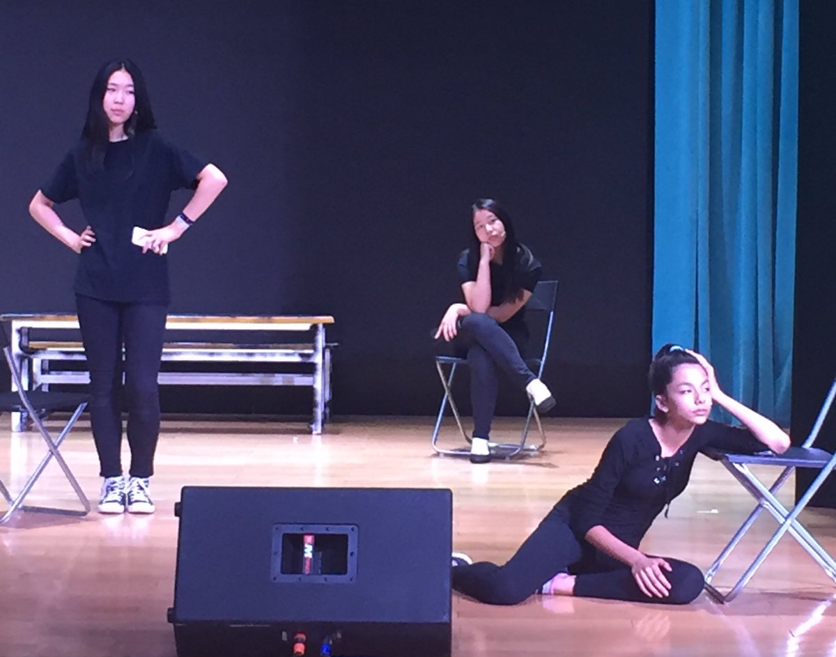 MaggieGraham2's tweet photo. Working with other departments, #IBDP group 4 presentations, a #StageCats performance = another day at the knowledge factory! #myCISB https://t.co/htHYJEzrI9