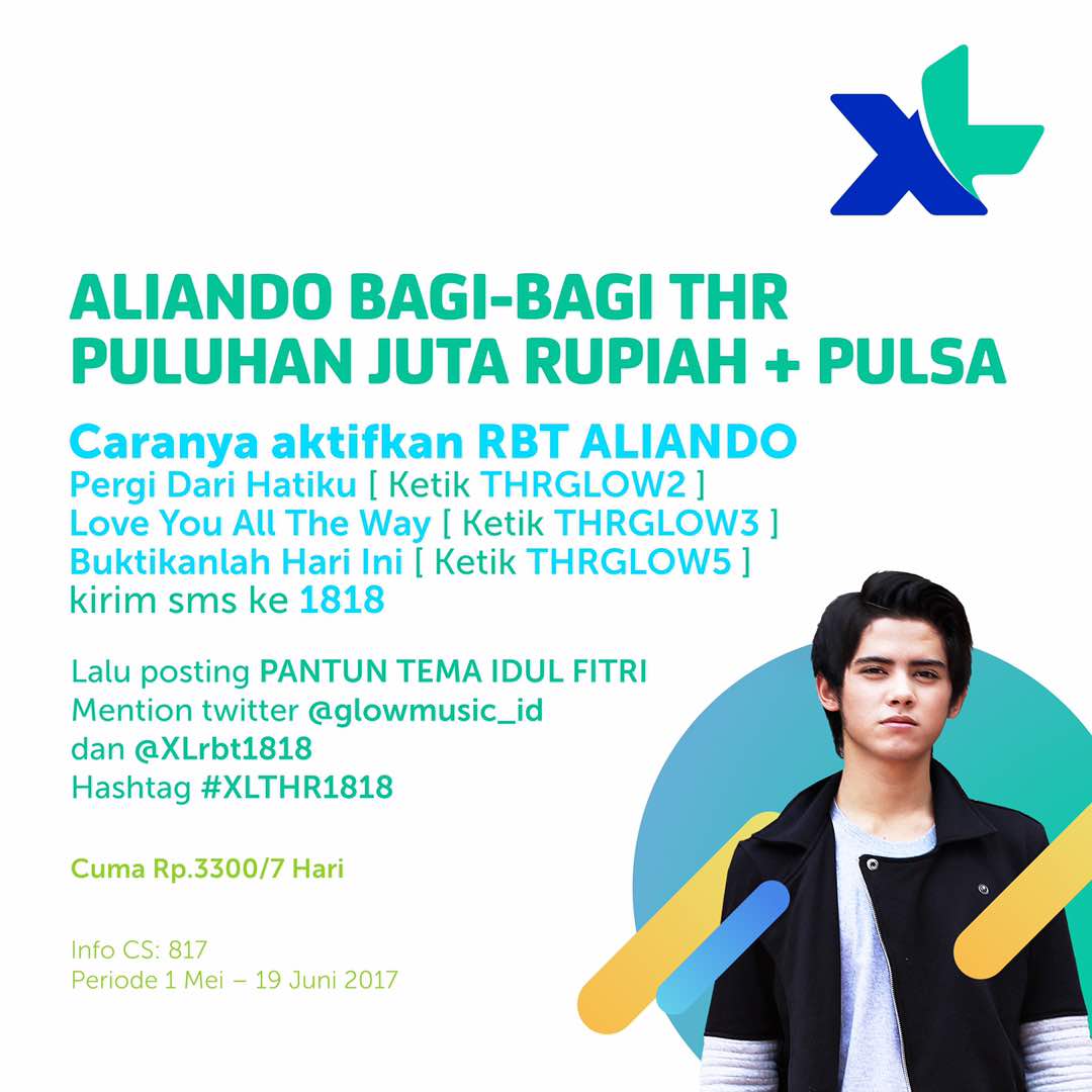 <a href="/alysyarief/">Aliando Syarief.</a> Bagi2 THR Puluhan juta Rupiah+Pulsa. Aktifin RBT Aliando. Posting Pantun Tema Idul Fitri mention kesini &amp; <a href="/xlrbt1818/">XLRBT1818</a> #XLTHR1818