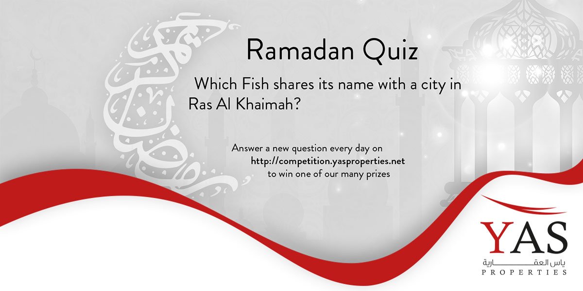 YAS_Group1's tweet photo. Click https://t.co/btF8Ersr9N to win one of our many prizes. #RAK #YAS_Properties #Ramadan_Competition #Ramadan #Competition https://t.co/1creRVpWHh