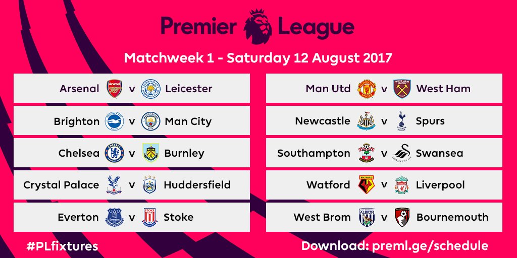 Premier League 2017/18 fixtures DCREa1mXUAAQxvr