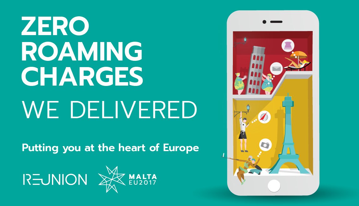 MaltainEU's tweet photo. End of Mobile Roaming Charges Across the EU- What does this mean? #zeroroamingcharges #eu2017mt Find out here: https://t.co/8Oen7sCeQZ https://t.co/tNBzm8Vox0