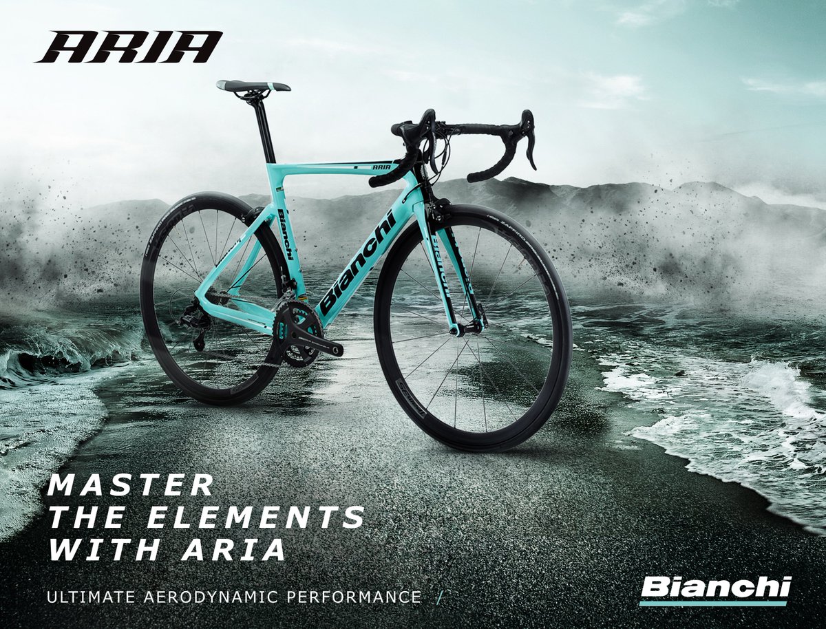 It's new. It's aero. It's road. It's triathlon. 
It's the new Bianchi #ARIA. Master the Elements.
Discover it: bit.ly/2rgsh7Y