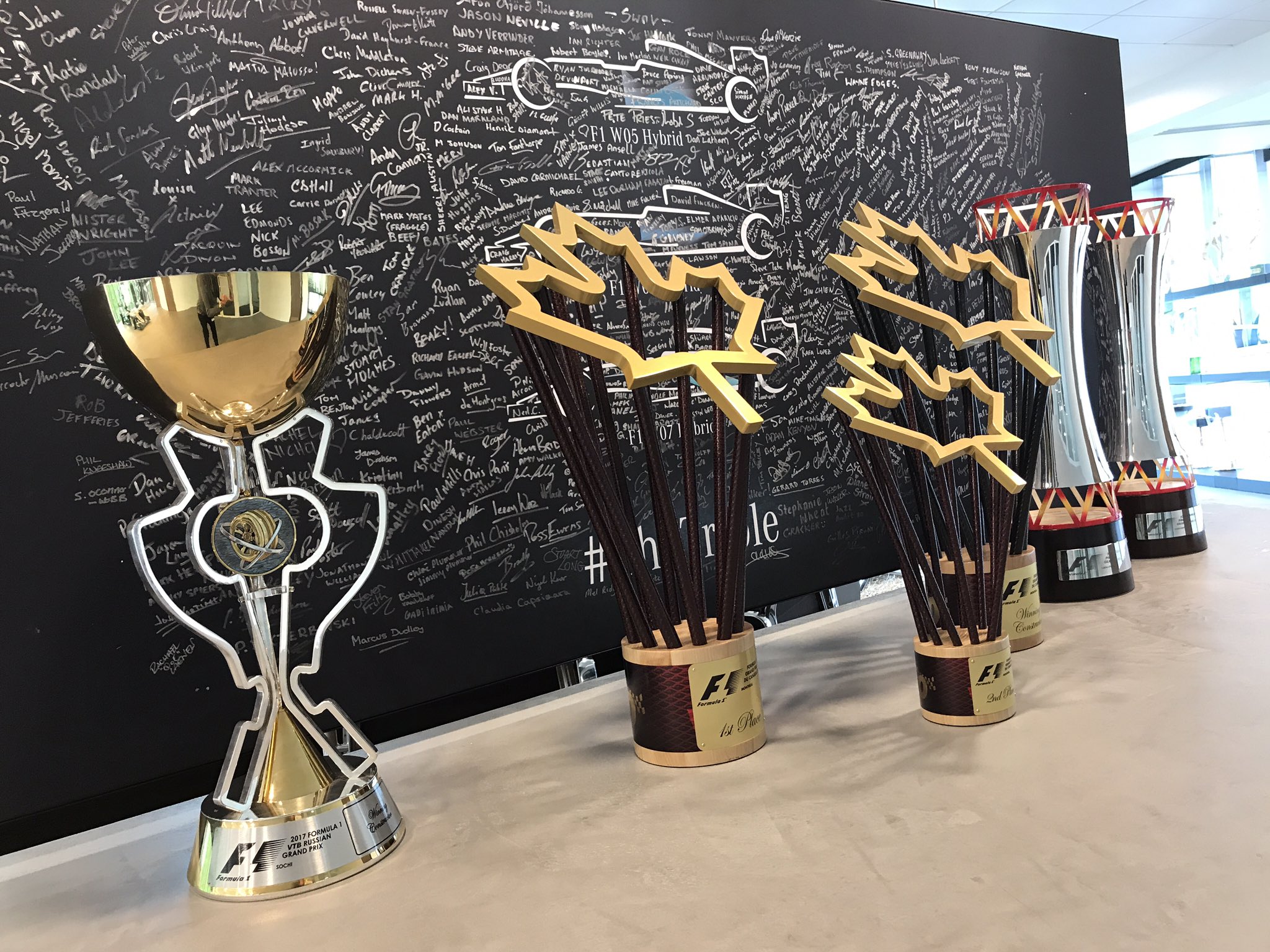 Mercedes-AMG PETRONAS F1 Team on X: Back home and new trophies