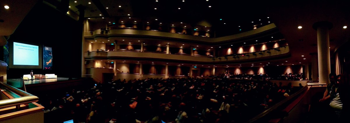 #ILike the feeling of being watching an opera performance #SB7Conf