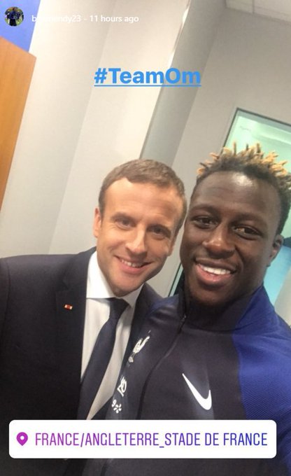 Quand Mendy s'affiche avec Macron
