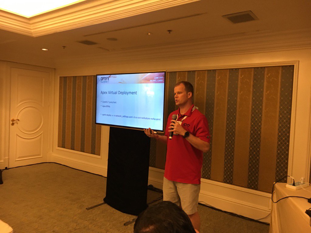 nvirter's tweet photo. @opnfv install using ovn as sdn @RedHatNews apex @openvswitch @Justin_D_Pettit @russellbryant @Ben_Pfaff https://t.co/zEV67LrtX6