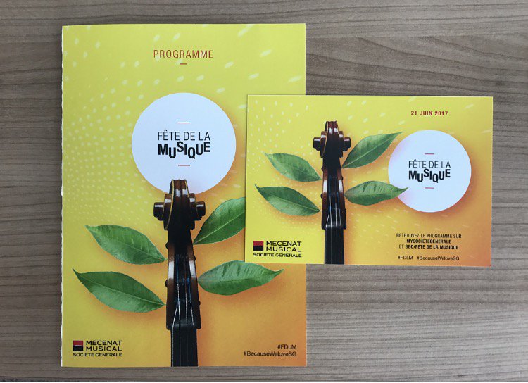 Préparation de la #FDLM @MecenatMusical : distribution du programme #21juin #LaDefense #LesDunes #Paris