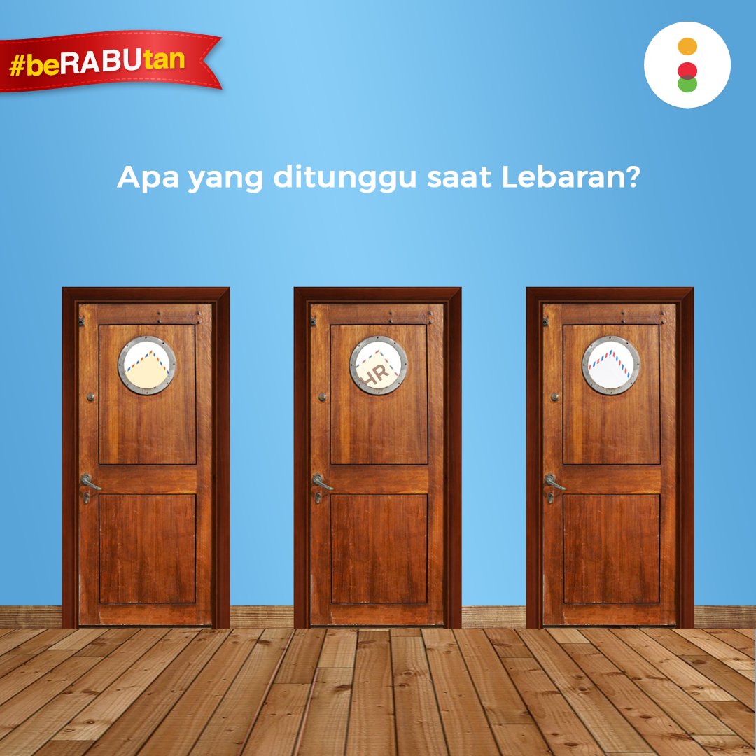Caranya gampang banget, lho. Kamu tinggal RT dan jawab pertanyaan di gambar berikut! #beRABUtan
