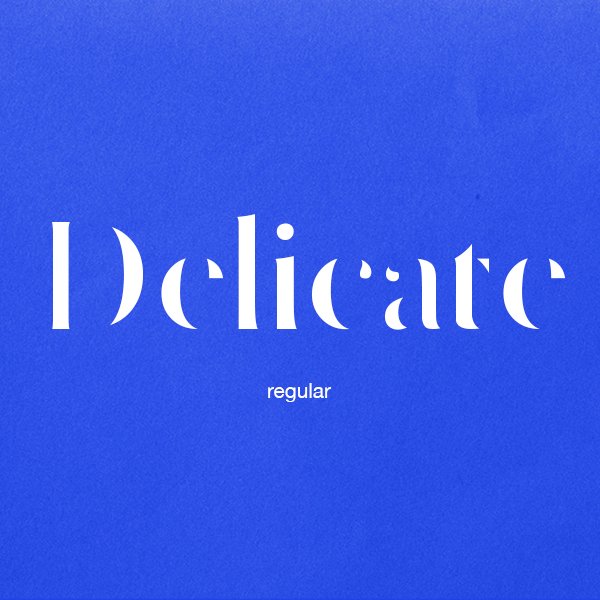 26type's tweet photo. ~ Delicate is now available on https://t.co/5D1kWmxQaz
If you want to know more about the project !! #font #26type https://t.co/jx3EMHhAlh