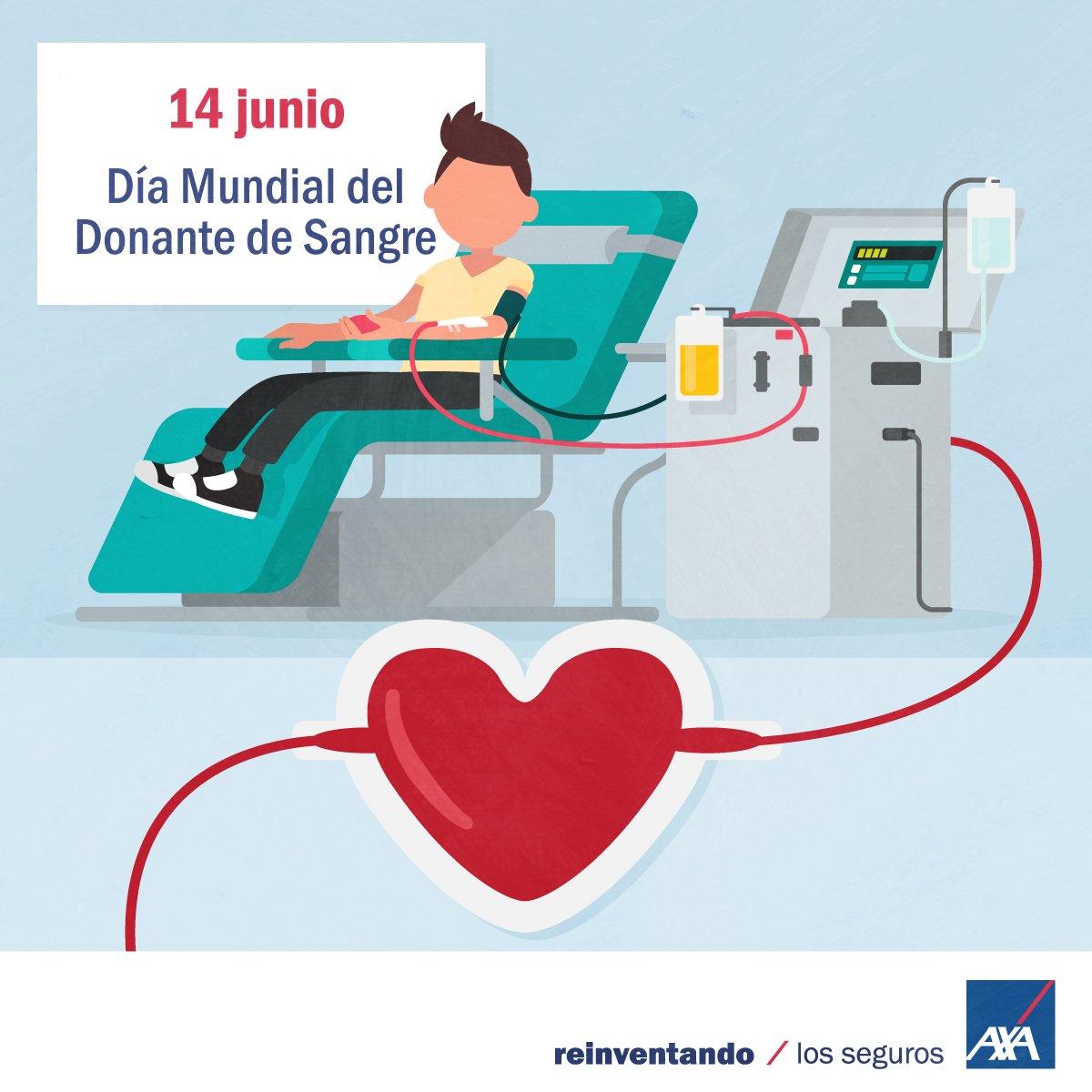 En el #DíaMundialDelDonanteDeSangre agradecemos su solidaridad a los 246 donantes #AXA de 2016 y los 152 que llevamos en 2017 😄 ¡GRACIAS!