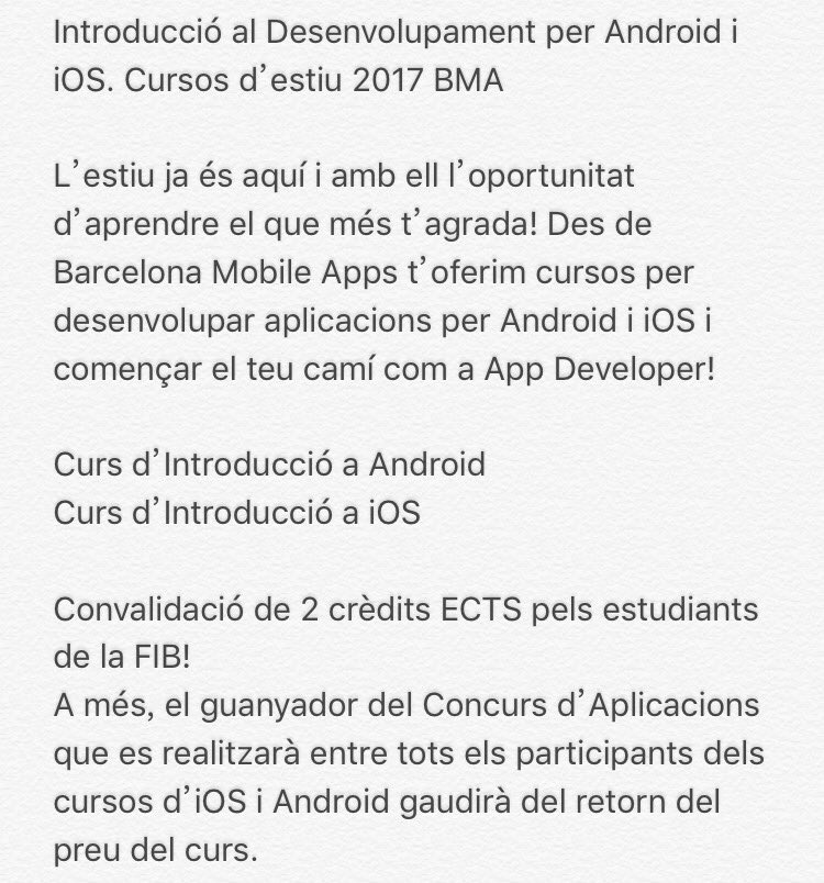 BMAcat's tweet photo. Aprofita aquesta oportunitat i inscriu-te a través de https://t.co/ZjyyMPct2o
Per més informació i dubtes: cursos@bma.cat https://t.co/fsiU5LRazr