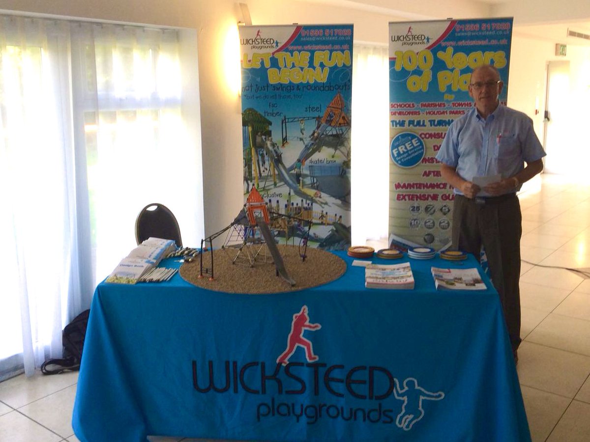 WicksteedPlay's tweet image. All set for the County Playing Fields Association annual conference in #Kenilworth #playgrounds #playingfields