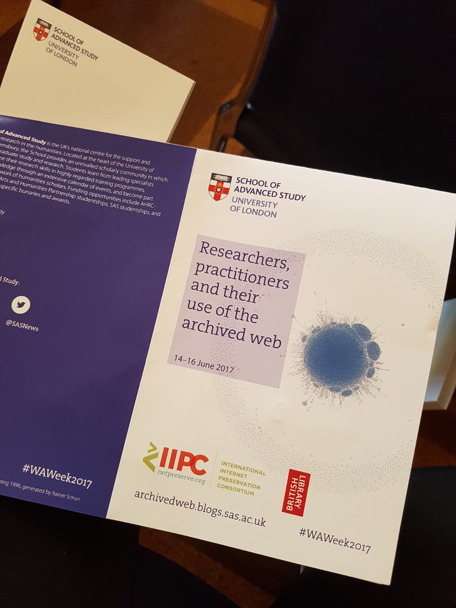xpatarchive's tweet image. In London today learning about the cutting edge of digital archiving at the International Internet Preservation Consortium. #WAweek2017
