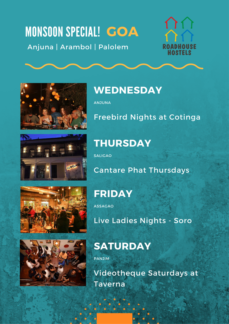 roadhousehostel's tweet photo. Forecast for Goa... Just so you know the monsoons kickass in Goa! #RHH #RoadhouseExperiences https://t.co/NBJiYCTKW6