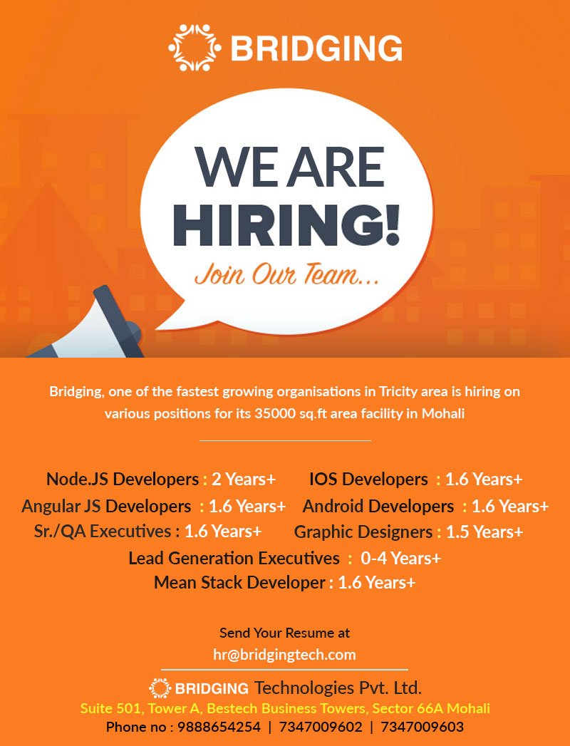 Bridging Tech On Twitter Bridging Technologies Is Rapidly Growing And We Currently Have Several Positions Which We Need To Be Filled Immediately Https T Co 8lvojmlk0j