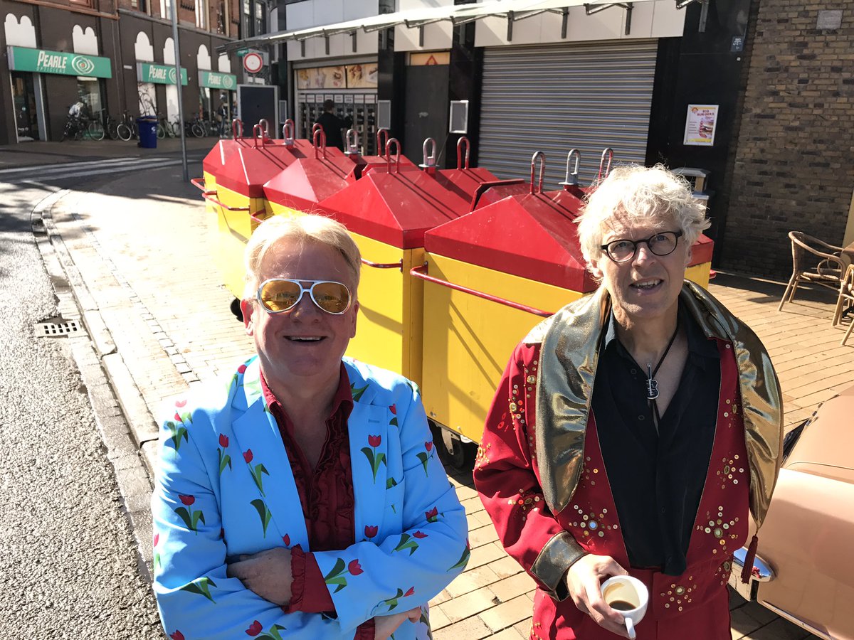 Rockumentary opnames met <a href="/Pe_en_Rinus/">Pé & Rinus</a> en De Containers in @GrandTheatre050 met heerlijke koffie van <a href="/WorldofBarista/">World Of Barista</a>