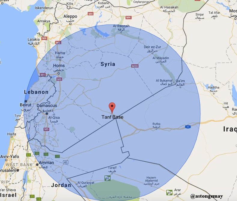 Resultado de imagen de cruce fronterizo de Al-Tanf,