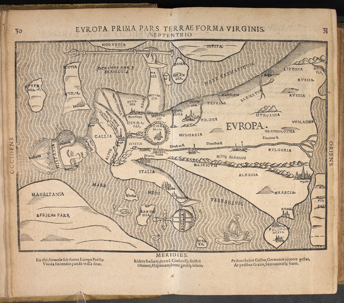 britishlibrary's tweet photo. From Utopia to 20th-century Europe, cartography gets satirical in this new article from #BLMaps https://t.co/uz8OKSM9I6 https://t.co/WSbczbkTwu
