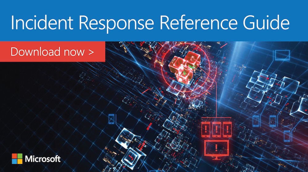 Does your organization know how to prepare for and manage a major #cybersecurity incident? Get the free guide: msft.social/KiKHW8