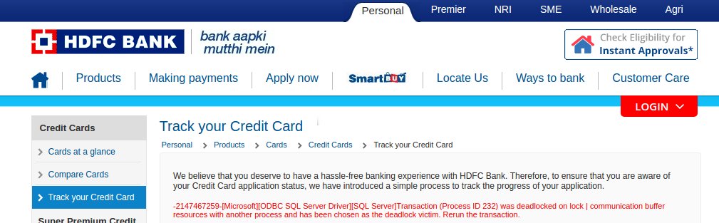 BytesOfDhiren's tweet image. This bank holds our money. #HDFC #ProgrammingError