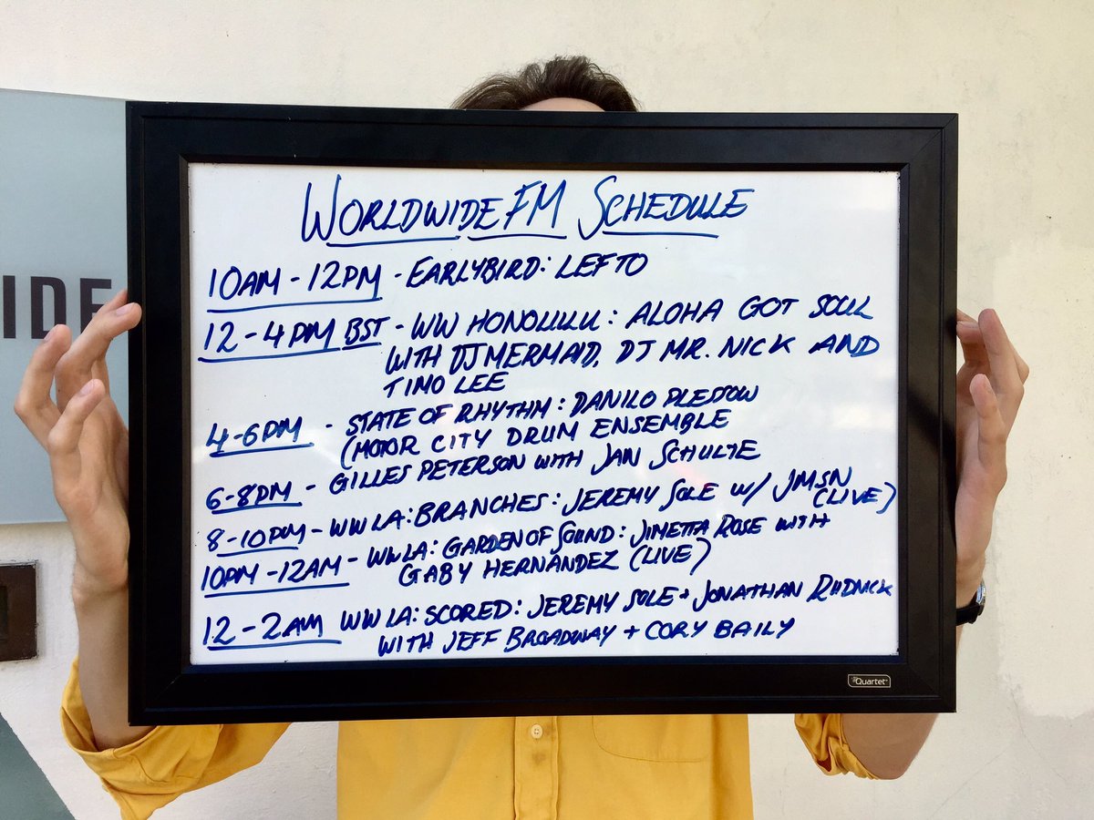 worldwidefm's tweet photo. Today's schedule featuring State of Rhythm with Danilo Plessow @motorcitydrum 🌎

https://t.co/wCRCwR7gbL https://t.co/gMYoLbufJU