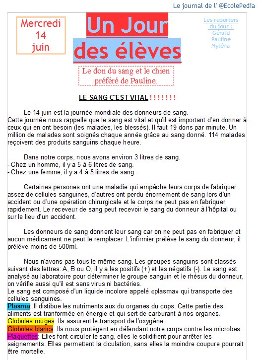 EcolePedia's tweet photo. _uj_urd'hui n_tre j_urn_l v_us dit t_ut sur le d_n du s_ng #MissingType Gér_ld, Mylén_ et P_uline https://t.co/LgA787KoeR
