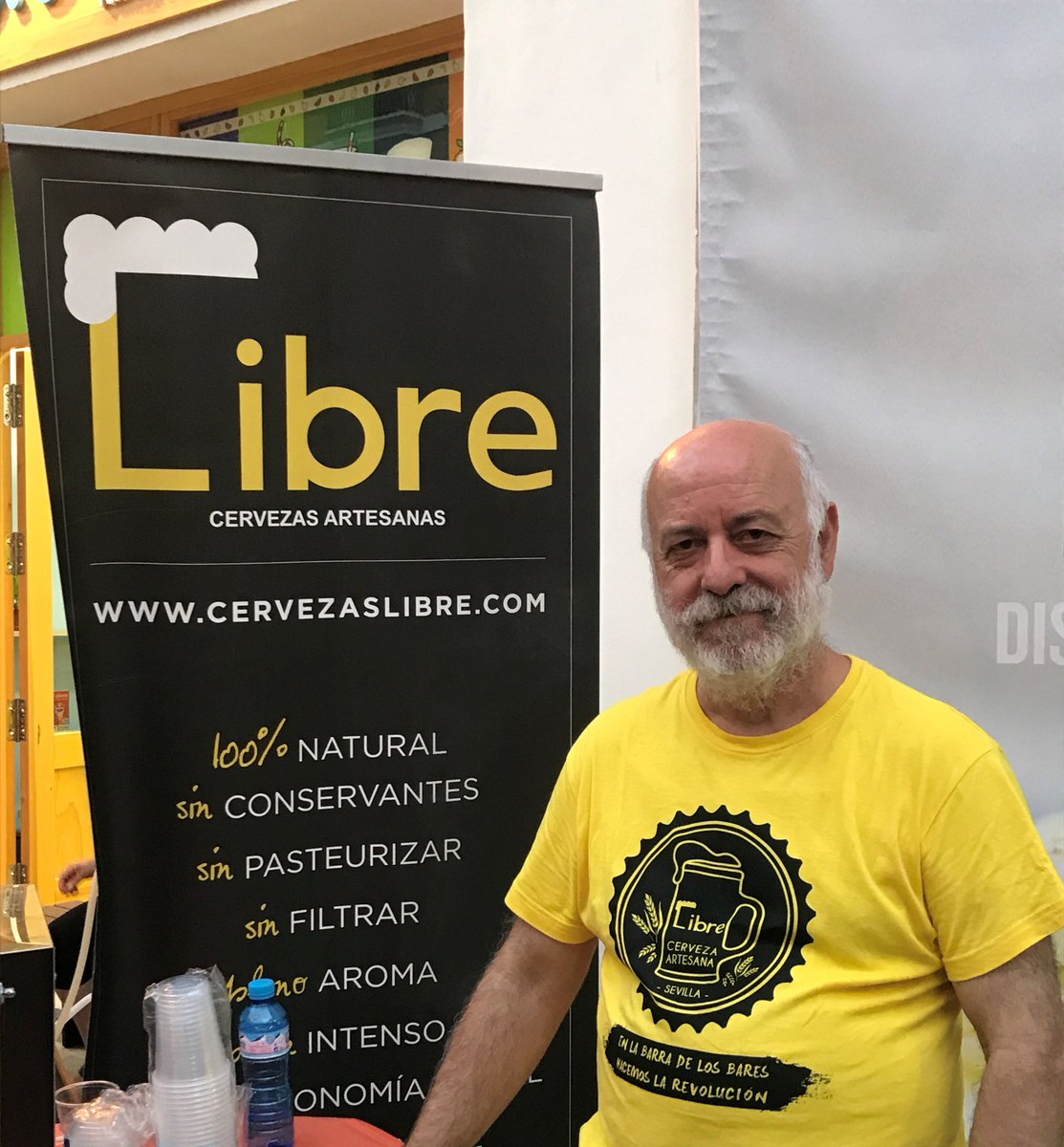 Benjamín de <a href="/CervezasLibre/">Cervezas Libre</a> en el evento organizado junto a <a href="/BuoniFornoPizze/">Buoni Forno di Pizze</a> y <a href="/DesiderataBeer/">@desideratabeer</a> #CrecerconFuturo #practicaRSC #SevillaMola