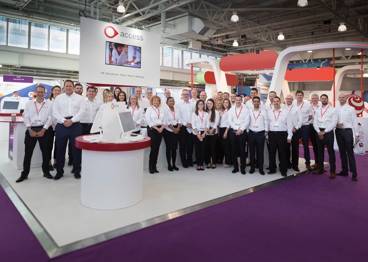 Access_Hosp's tweet photo. Our biggest HRSS to date! We have over 40 members of @theaccessgroup across our 3 stands waiting to meet you! #H400 #H140 #H232 #HRSSREC17 https://t.co/fBa3Ssgj9g