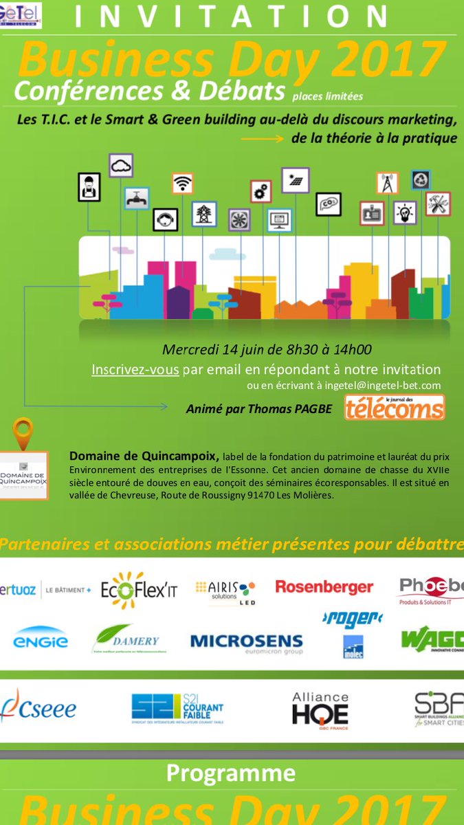 ABrouquier's tweet image. Le @S2ICF présent au "business Day" pour des bâtiments plus flexibles, "Green" et connectés avec @SBA_France et @INGETEL