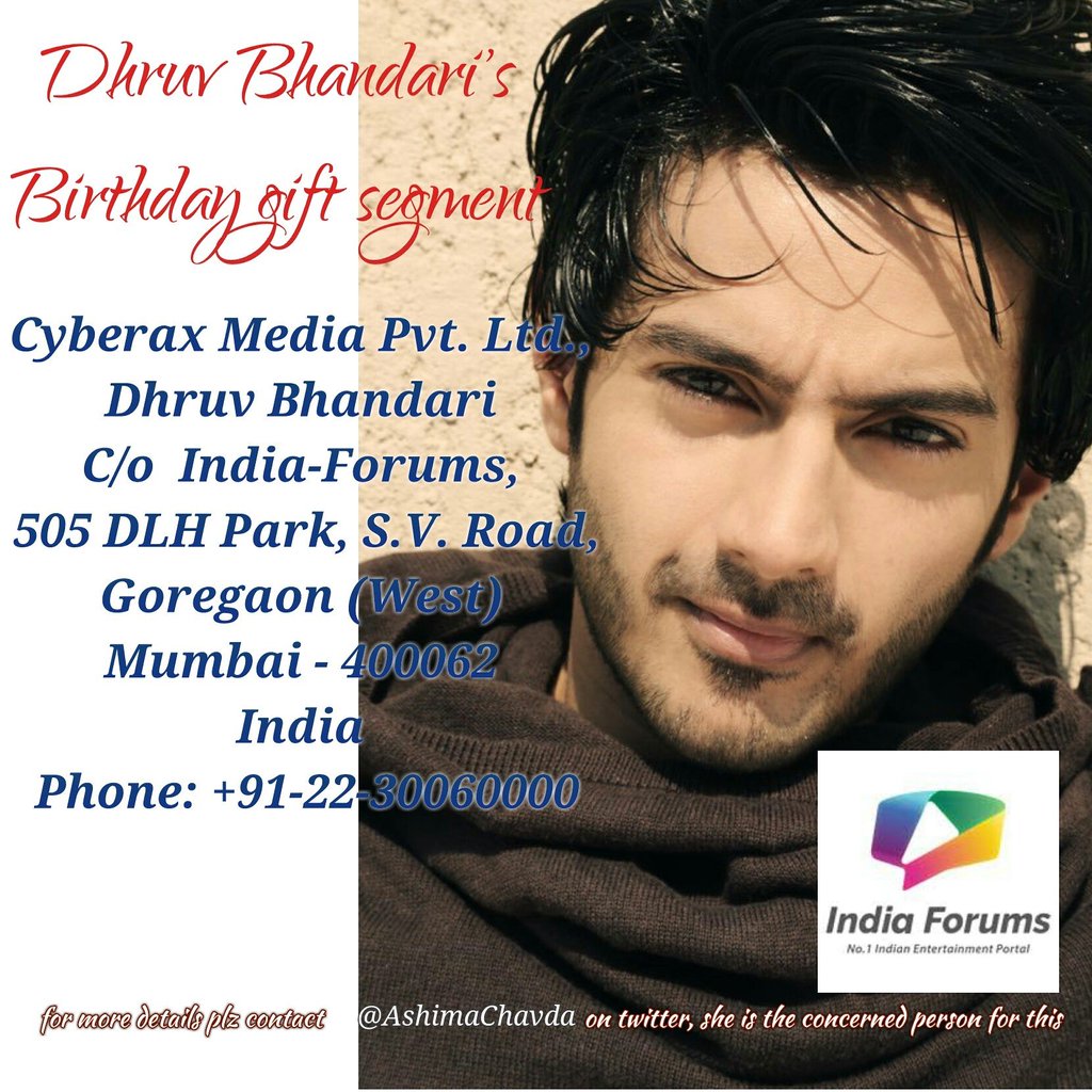 DBfangirls's tweet photo. For All DBfans.... LEts show our Love for Dhruv ... big day coming up.. #30DaysLeft4DBsBday #HappyBirthdayDhruv #DBfangirls #LoveDB https://t.co/SNrn5Dbmxo