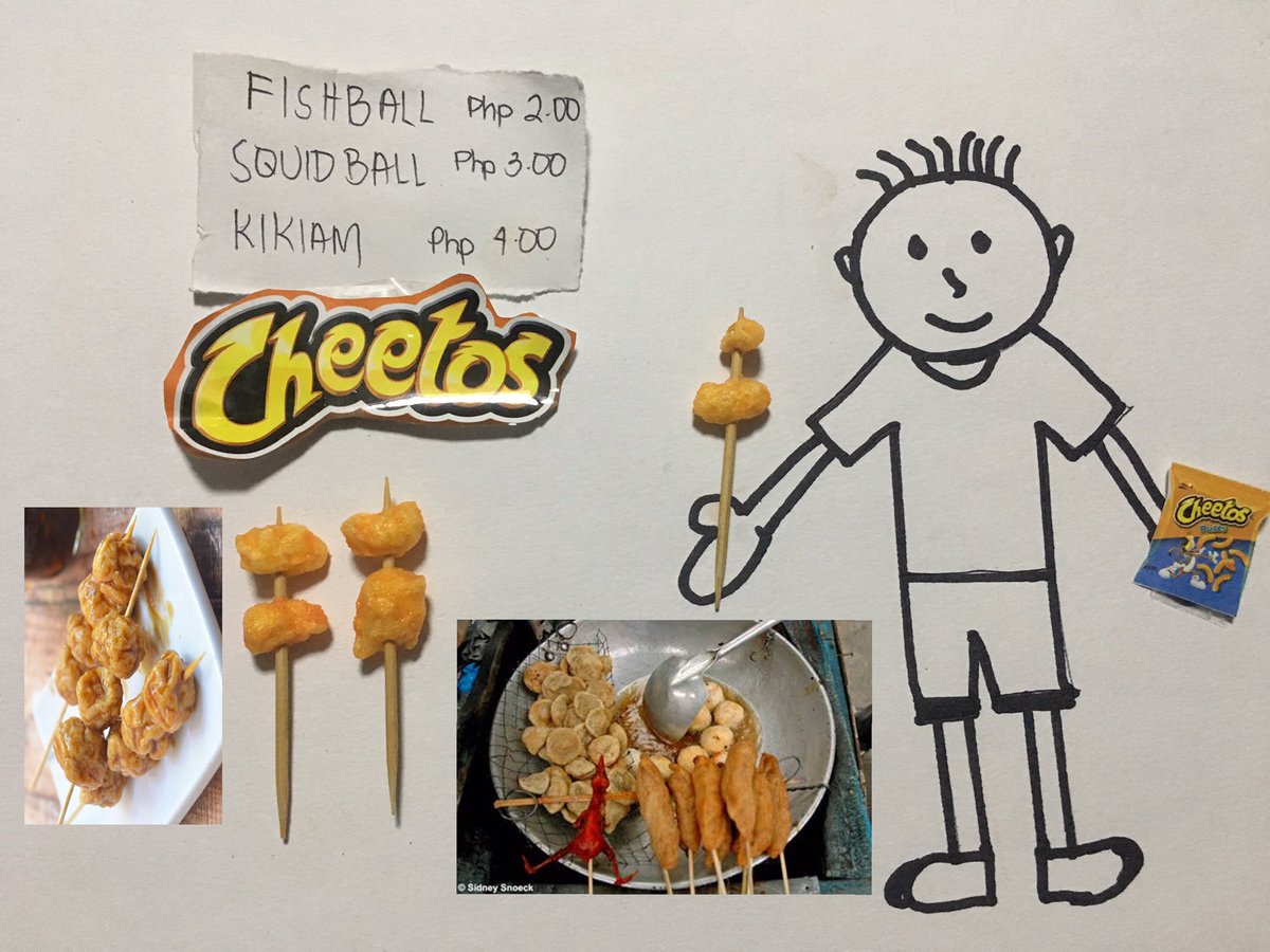 ghevigorostiza's tweet image. Fishball! squidball! kikiam! lots of #CheetosLookaLike in one photo!! 😊😊 🍢🍡 @CheetosPH