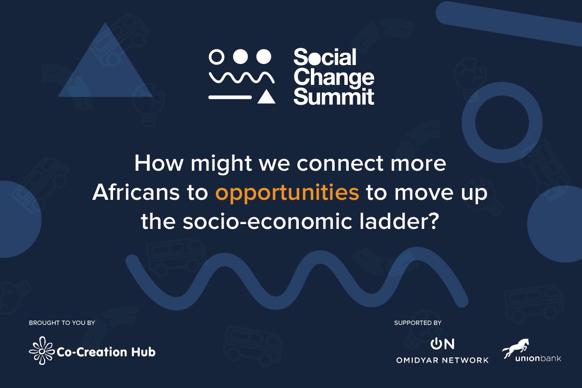 Join the conversation on #social mobility at the #SocialChangeSummit2017. Visit cchubnigeria.com/summit to pick up a ticket.