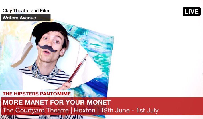 News flash 🚨 Less than a week left of rehearsals. Don't miss out on tickets for Monday night's WORLD PREMIERE #moremanet #hipsterspantomime