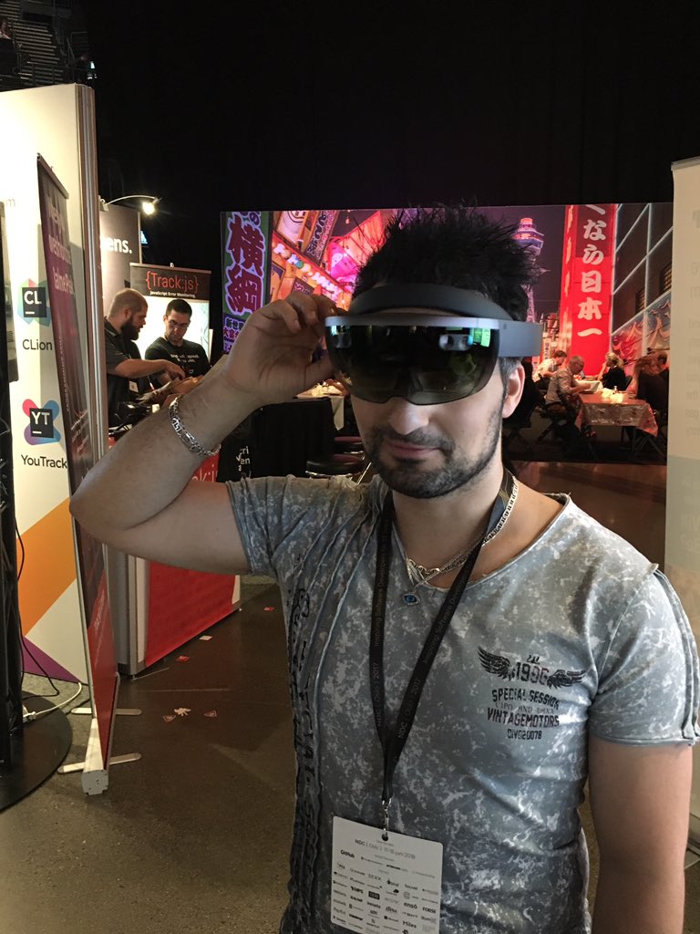 Come try our super awesome #Microsoft #Hololeans @ #ndcoslo