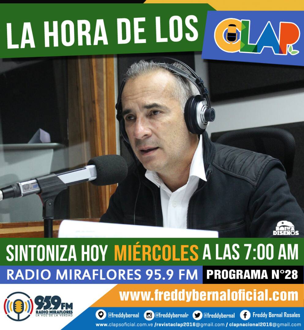 por la radio 95.9 FM CLAP