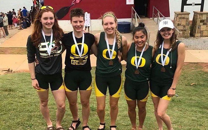 NCAdvertiser's tweet photo. New Canaan's Shea Durkin takes national bronze medal with Oregon rowing - https://t.co/Lz93ZEsM3T #ctrowing https://t.co/uLPclAfvr4