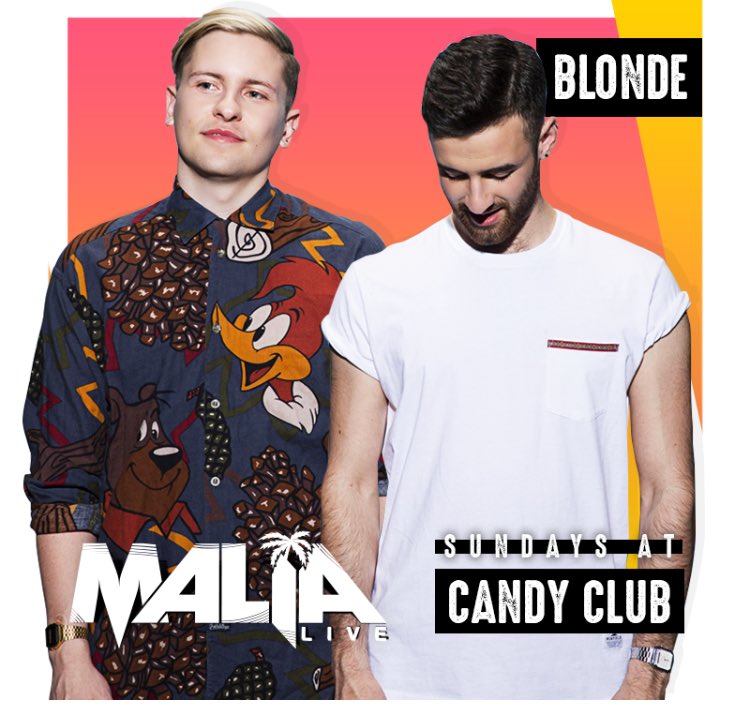THIS SUNDAY <a href="/CandyClubMALIA/">Candyclub_Malia</a> CATCH <a href="/Blondesound/">Blonde</a> PLAYING THEIR NUMBER 1 hits + more!
Tickets on sale in box office or malialive.com