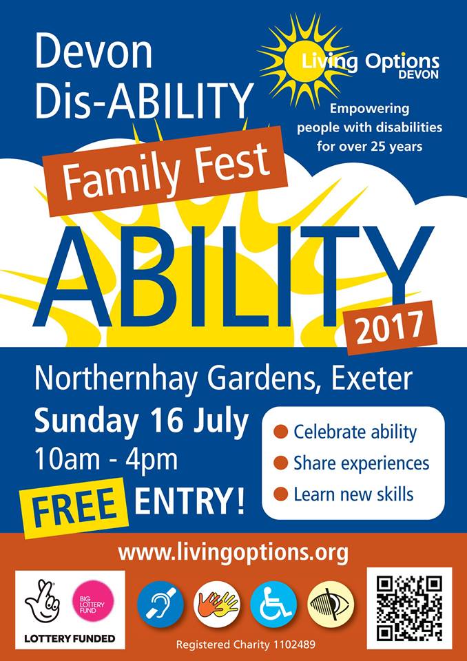 Disability_tog's tweet photo. Just over a month until our FREE Ability festival on 16th July in Rougemont Gardens #VisitExeter #ExeterLive #DevonEvent #CharityHour https://t.co/Qg7uQIeUck