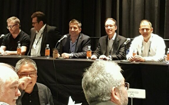 PolyCompany's tweet photo. State of Collaboration industry panel with #CTO Greg Pelton :"User experience has been our North Star" #InfoComm17 https://t.co/77jr2PI4Xh