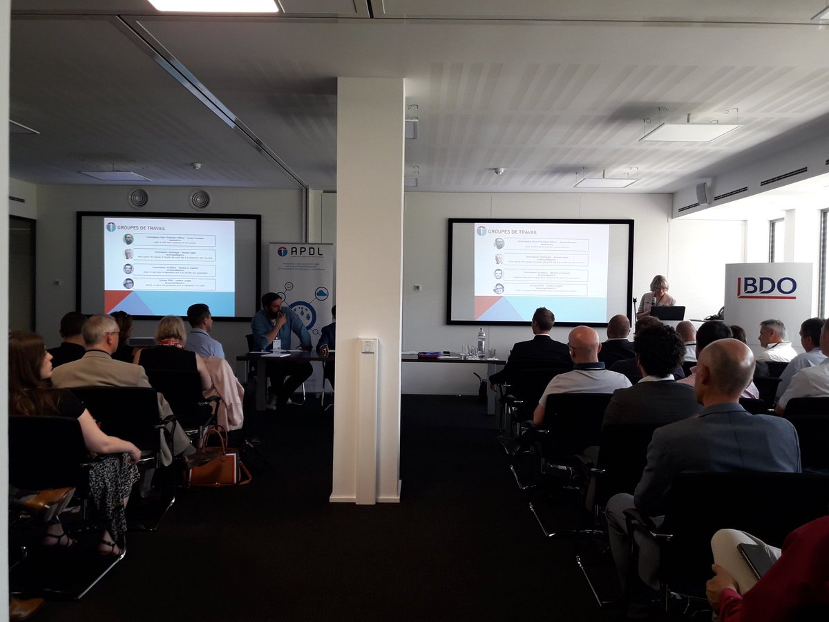 apdl_lu's tweet photo. L' APDL tient son assemblée générale avec la présence de la @CNPD_Luxembourg et @Luxembourg_RTO présentant l'outil Regtech pour le #GDPR https://t.co/r1bIXh8FYB