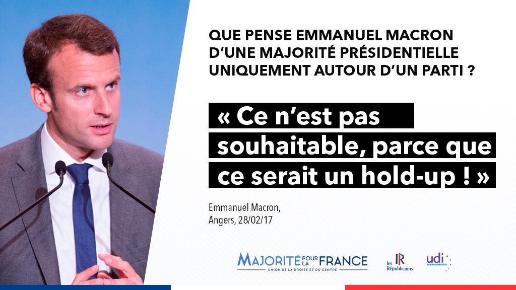 lesRepublicains's tweet photo. Si vous pensez aussi que "ce n'est pas souhaitable" qu'il y ait une majorité présidentielle autour d'un parti, votez #MajoritéPourLaFrance ! https://t.co/mQ57M1Jvr9