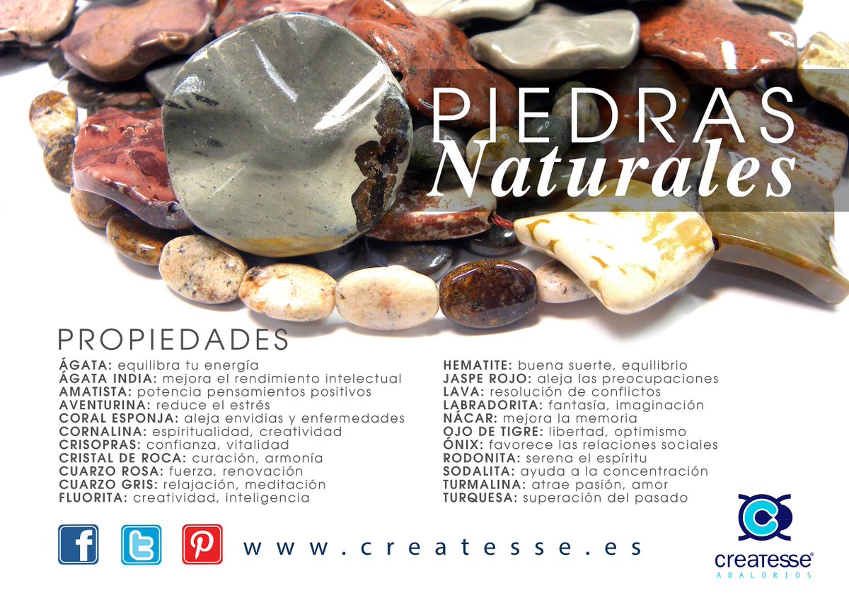 Createsse's tweet image. Piedras naturales para tus creaciones. #DIY bit.ly/2q27EPd