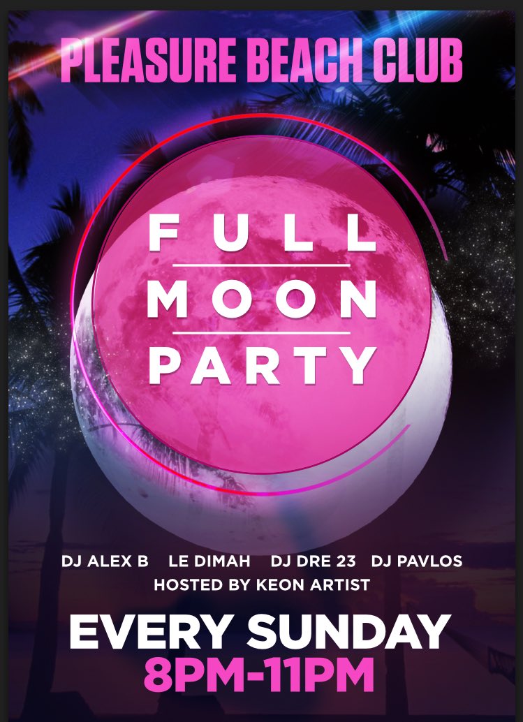 The official malia full moon party. The ONLY full moon party actually in Malia. Free entry when you buy your Malia Live ticket
