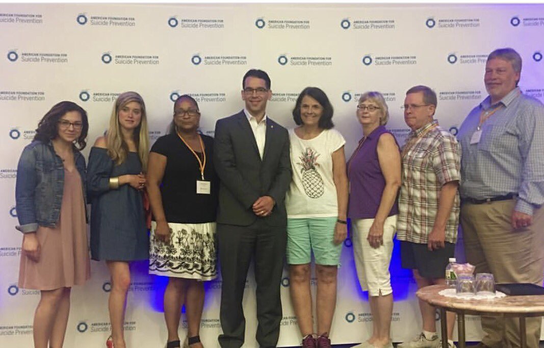 AfspLV's tweet photo. Our Representative @MikeSchlossberg with our PA state advocacy representatives! Thank you for all your hard work this week! #AFSPForum17 https://t.co/AyRJ281aDF
