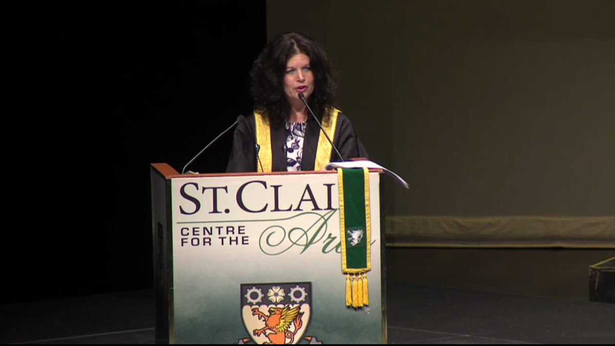 StClairCollege's tweet photo. Spring Convocation continues today at the @centre4arts! Session 2 @ 1pm! Session 3 @ 6:30pm! WATCH LIVE HERE -  https://t.co/h89LtGv2Mn https://t.co/hna4rSutTm