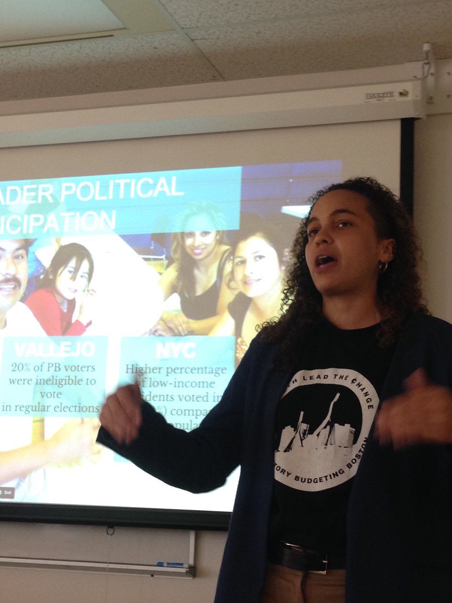 CERIUdeM's tweet photo. #participatorybudgeting in the US and across the world with Shari Davis from @PBProject with the students of @participedia #SummerSchool https://t.co/edKGXY9vcM