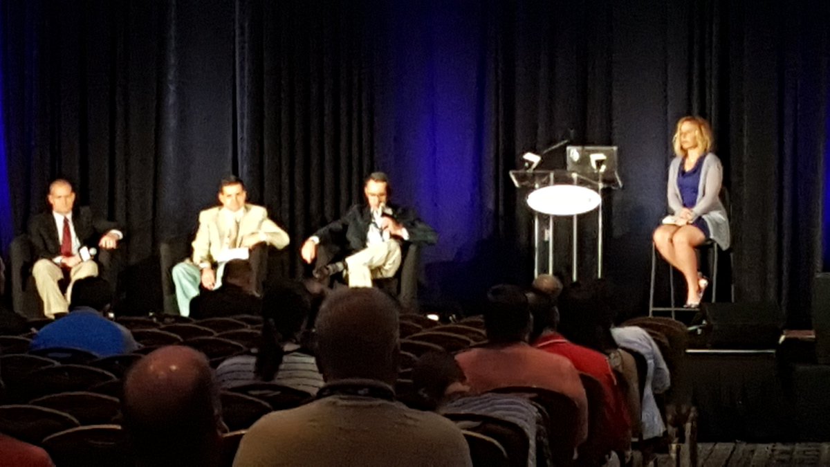 WendyAMayer's tweet photo. Learning the human side of crisis from @JayPaterno, Tim Volkmann &amp; Steve Colquitt w/ @mbc_FB21 moderating. #CoSIDA17 https://t.co/i6FjYViJZ3