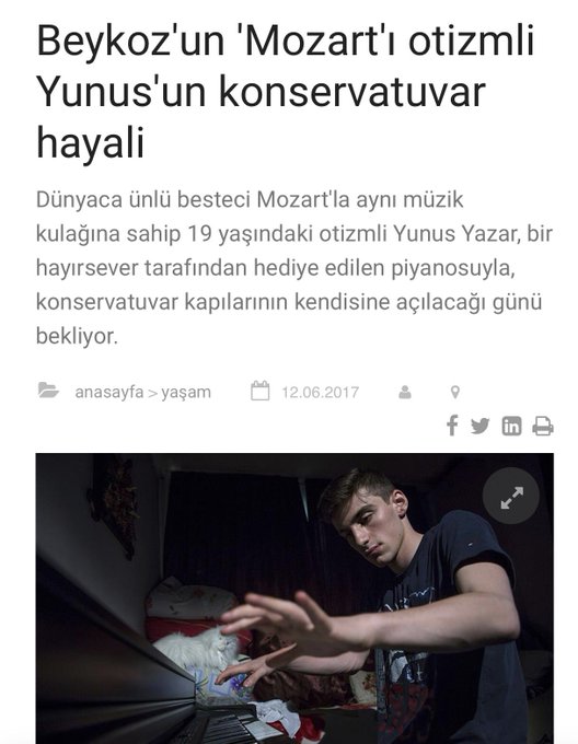 ‘Beykoz’un Mozart’ı’na müjdeli haber