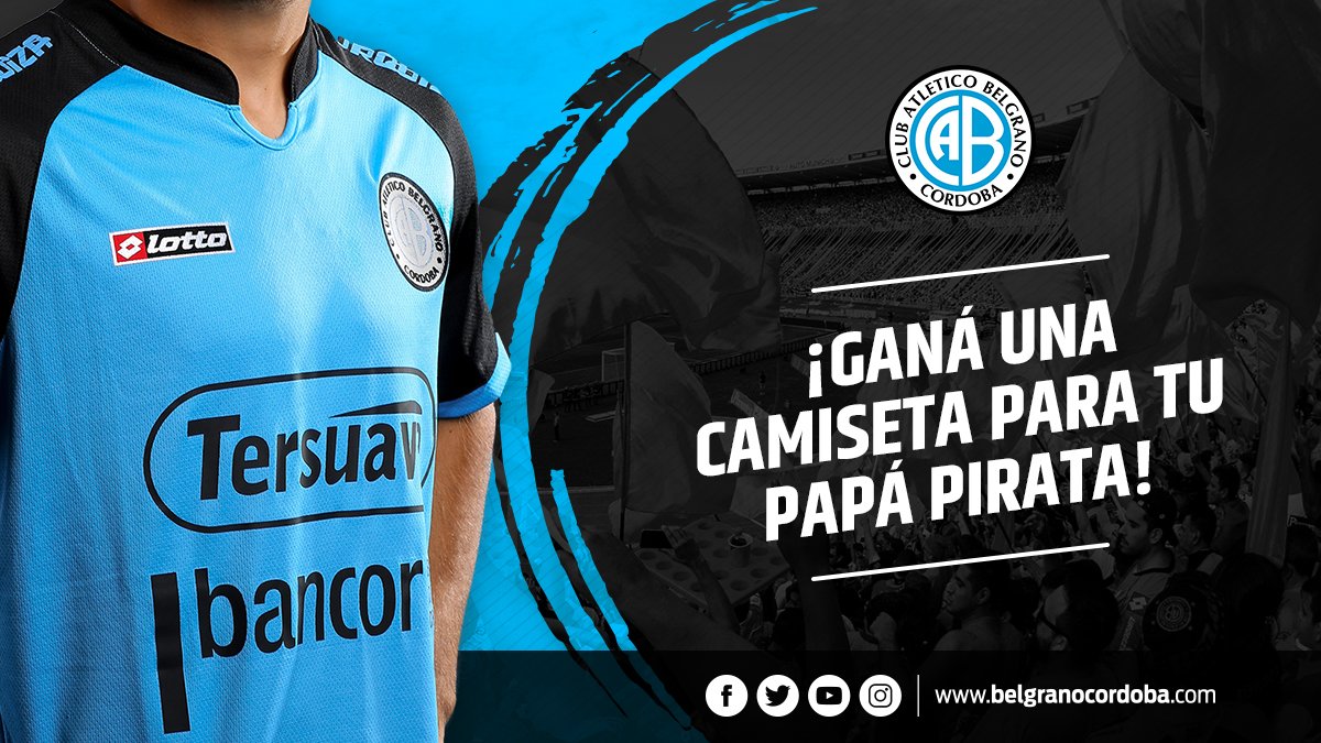 #DíaDelPadre 🎁 ¡Ganá una camiseta de #Belgrano para tu viejo! Participá dando RT a la imagen y con tus últimos n° de DNI en el comentario 😀.