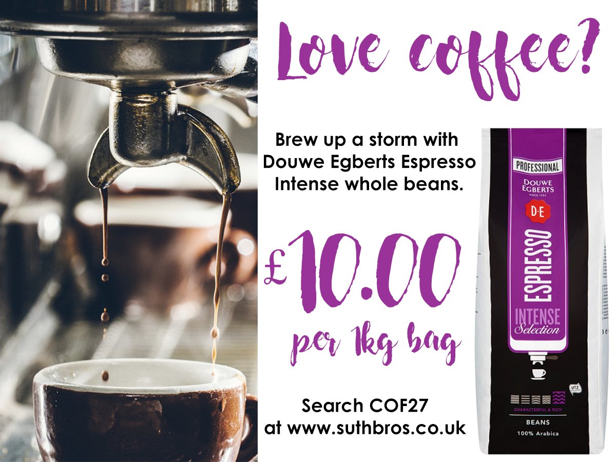 strathnaverwine's tweet photo. *NEW PRODUCT*
delighted to be stocking @douweegbertslc #espresso #coffeebeans
#coffeelover #wednesdayinspiration
https://t.co/1FstxnPeK8 https://t.co/sGj8uNC0lw